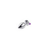 Plug bijou aluminium violet avec clochettes Taille S JINGLE 